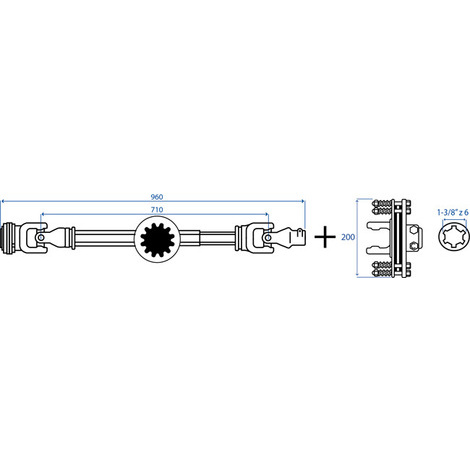 CARDANO E80 1000+FD4 1-3/8